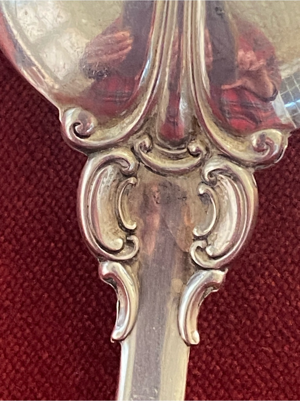 Vintage Wallace GRAND BAROQUE Sterling Silver Ornate Serving Spoon 8 3/4 " - Picture 10 of 16